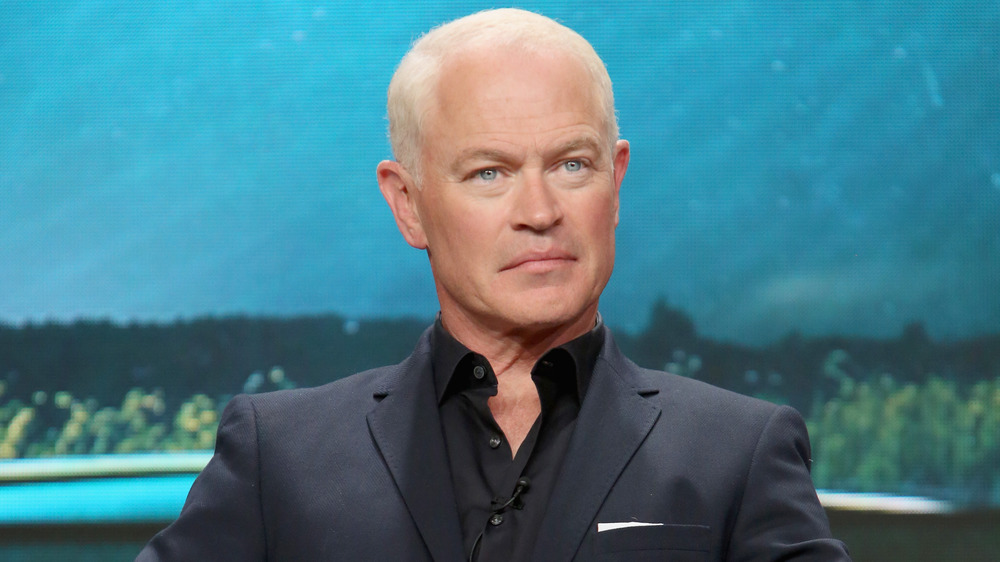 Neal McDonough at the panel for Project Blue Book during the Summer Television Critics Tour in 2018