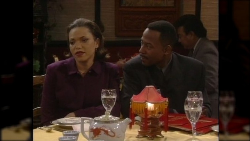 Tisha Campbell and Martin Lawrence in a scene from Martin