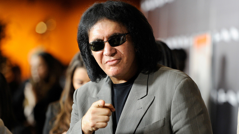 Gene Simmons pointing at camera