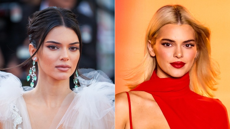 Kendall Jenner's blond hair transformation