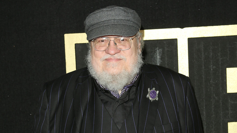 George R.R. Martin wearing hat