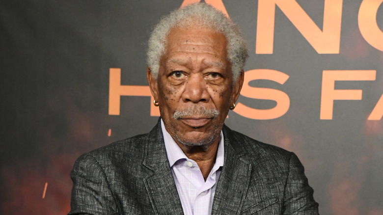 Morgan Freeman looking