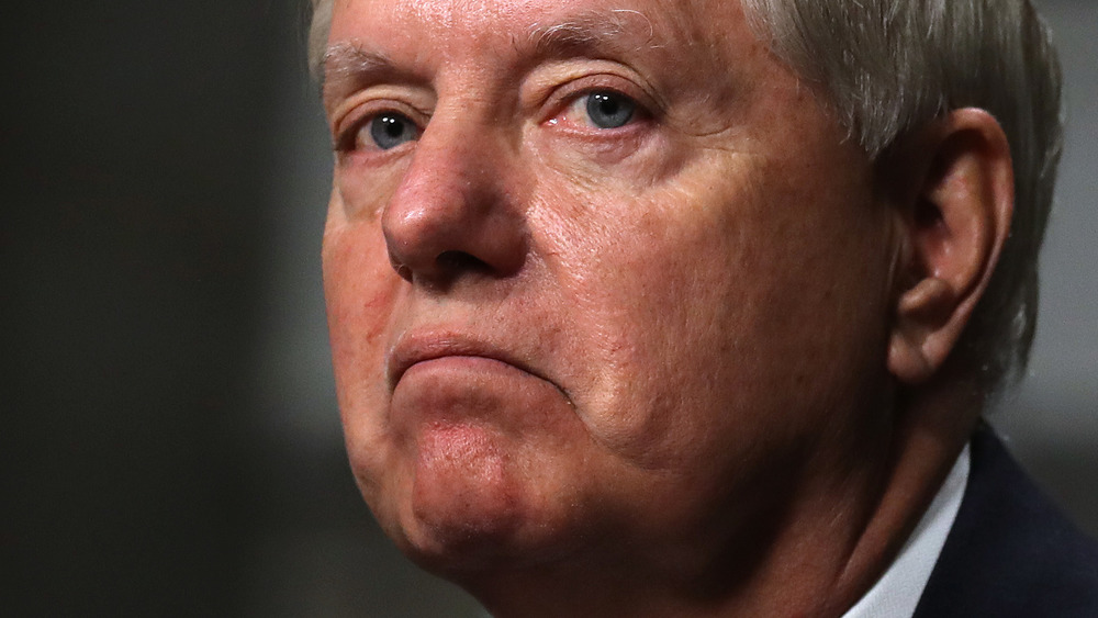 Lindsey Graham frowning 