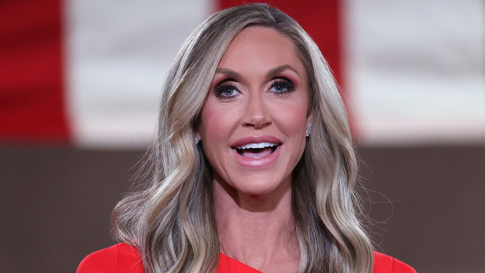 Lara Trump speaking at an event