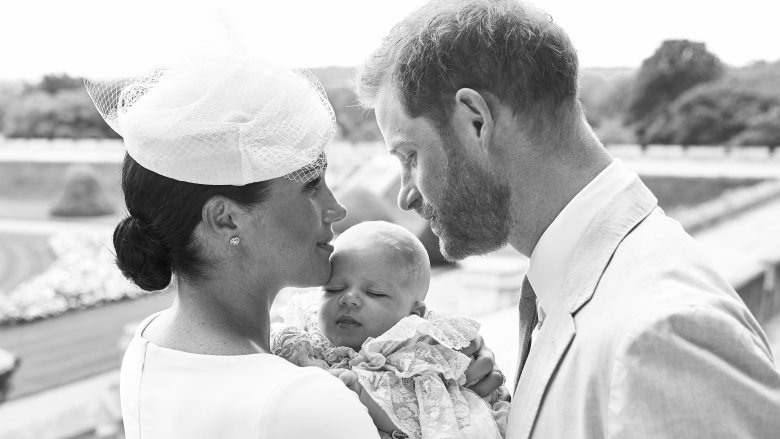 Meghan Markle, Prince Harry with baby Archie