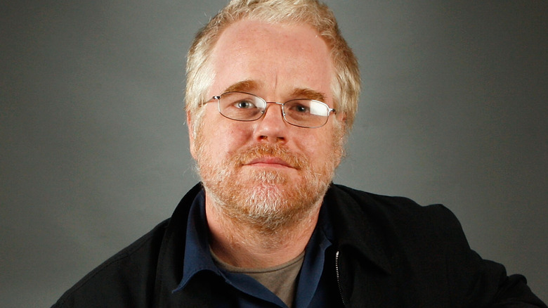 Philip Seymour Hoffman posing 