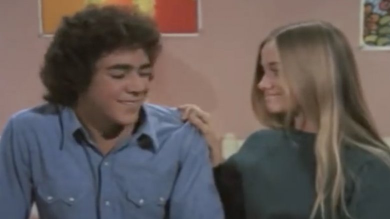 Barry Williams and Maureen McCormick on The Brady Bunch