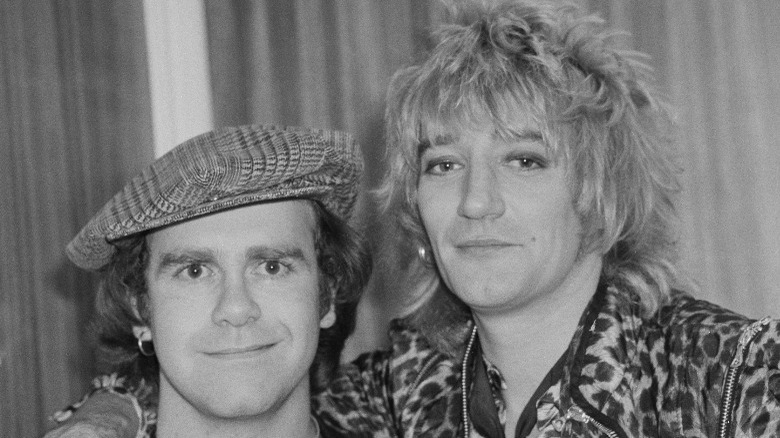 Elton John and Rod Stewart 