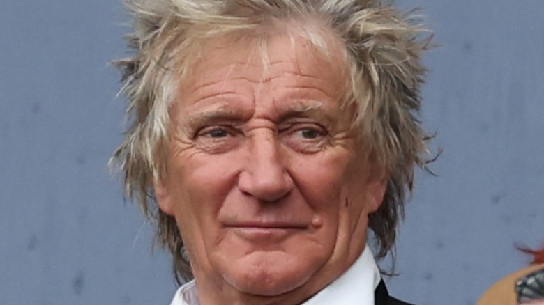 Rod Stewart posing