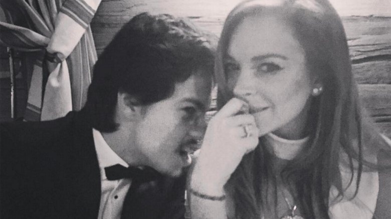 Egor Tarabasov and Lindsay Lohan