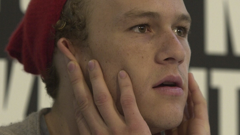 Heath Ledger at a press conference