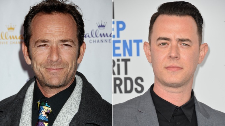 Luke Perry and Colin Hanks on red carpets