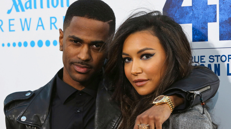 Big Sean and Naya Rivera posing together