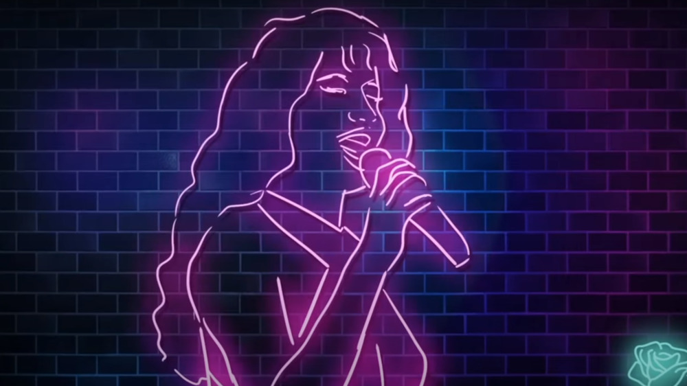 Selena Quintanilla neon light