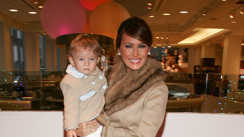 Melania with Barron Trump