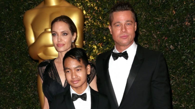 Angelina Jolie, Maddox Jolie Pitt, Brad Pitt
