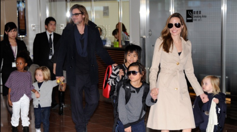 Brad Pitt, Angelina Jolie and family
