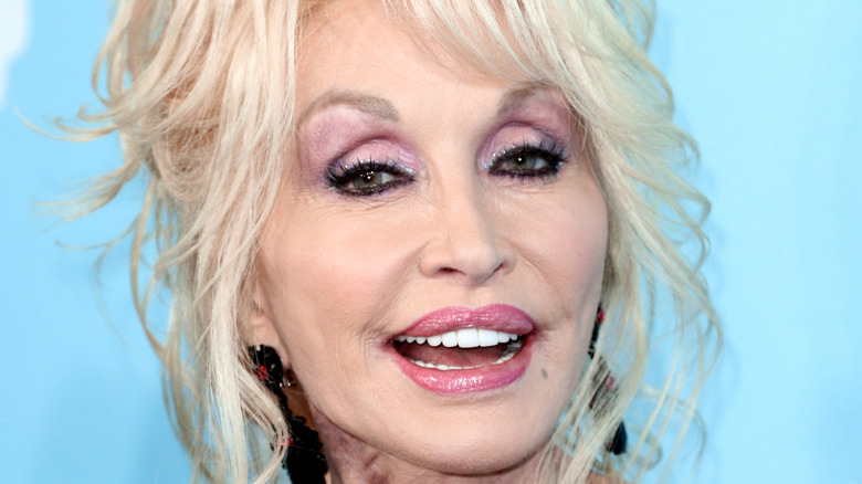 Dolly Parton smiling big