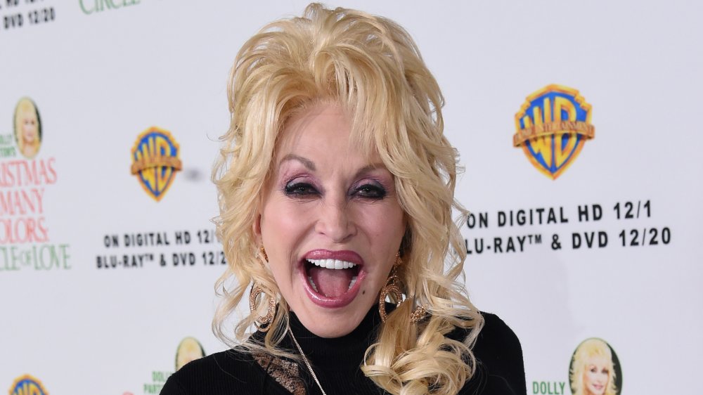 Dolly Parton smiling big