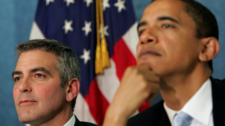 George Clooney, President Barack Obama