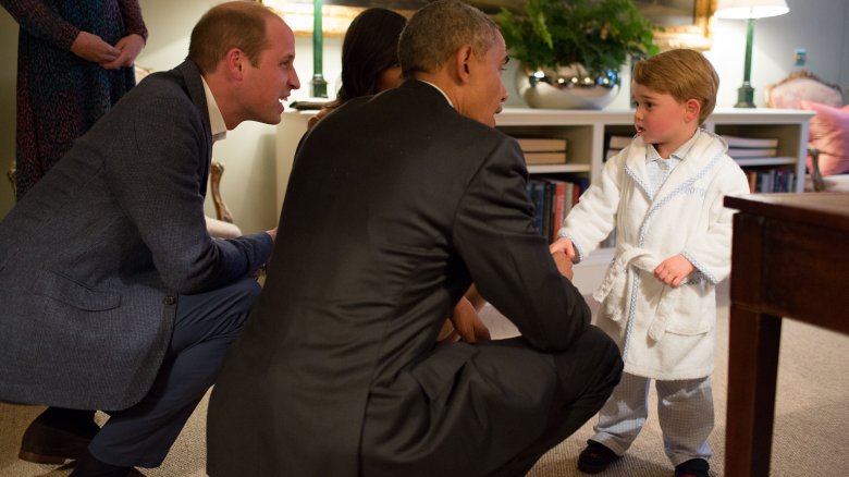 Prince William Barrack Obama Prince George 