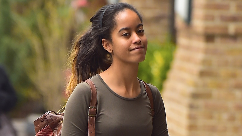 Malia Obama walking in NYC