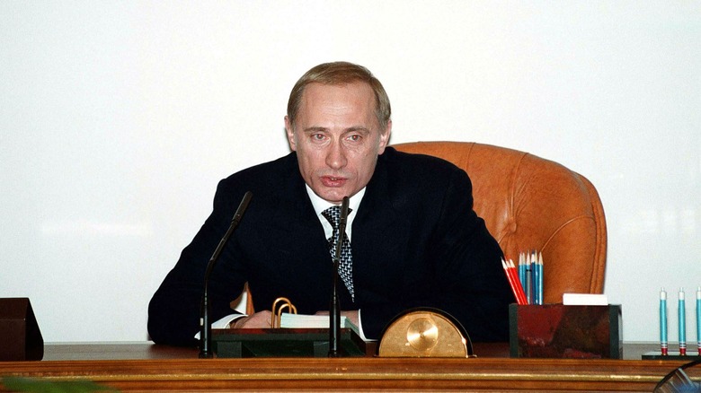 Vladimir Putin on December 31, 1999 after being declared the new president of Russia. 