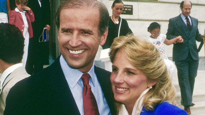 Joe and Jill Biden in 1987, smiling