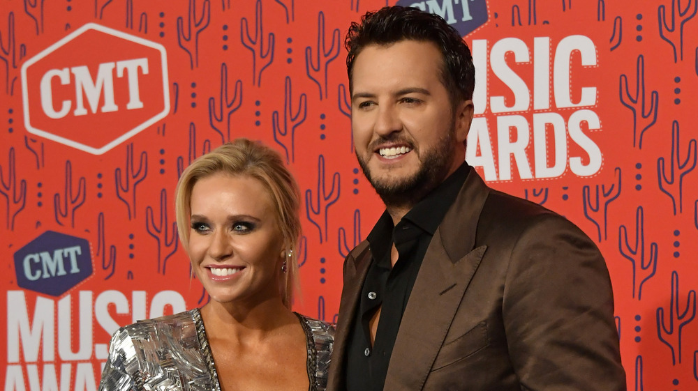 Luke Bryan and Caroline Boyer attend 2019 CMT Music Awards