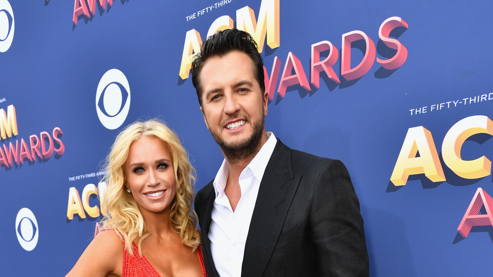 Luke Bryan and Caroline Boyer attend 53rd Academy of Country Music Awards