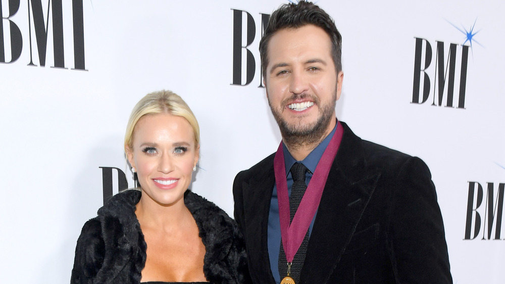 Caroline Boyer and Luke Bryan at the BMI Country Awards 2018 