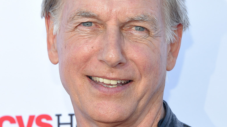 Mark Harmon grinning