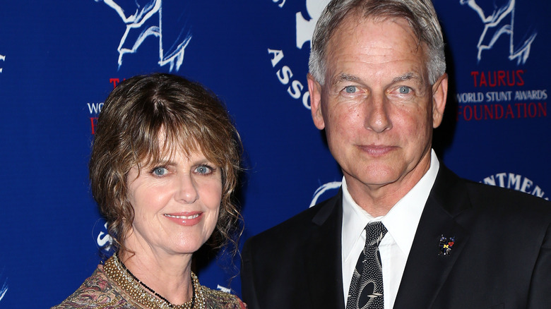 Pam Dawber and Mark Harmon smiling together