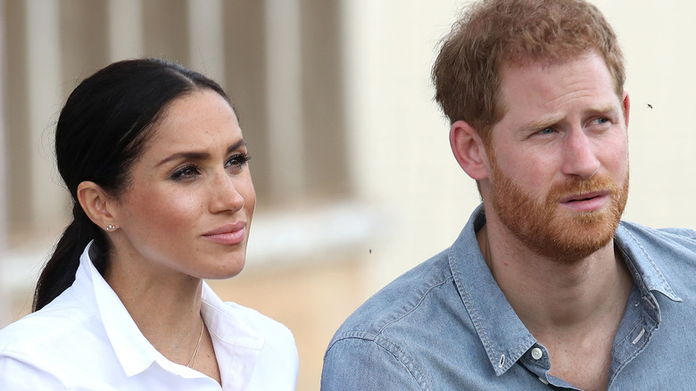 Meghan Markle and Prince Harry smiling