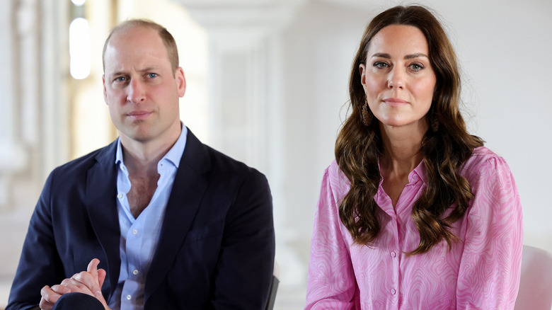 Kate Middleton and Prince William pink 