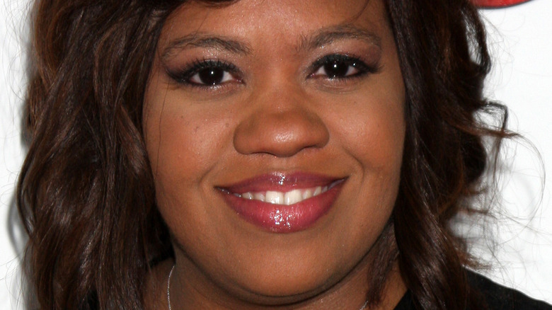 Chandra Wilson smiles in lipgloss 