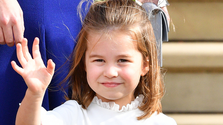 Princess Charlotte of Wales waving