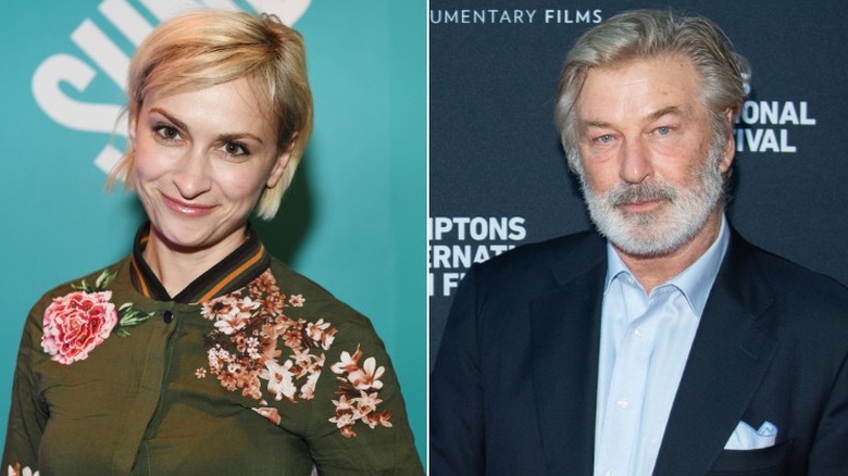 Halyna Hutchins and Alec Baldwin side by side