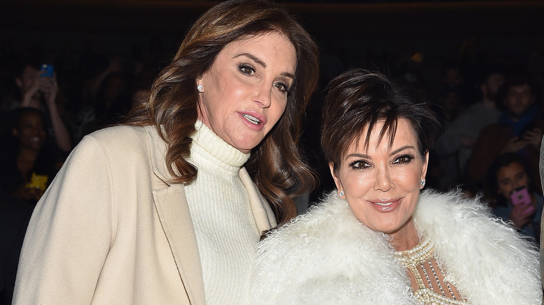 Kris and Caitlyn Jenner attend Kanye's fashion show