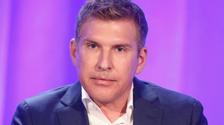 Todd Chrisley stares ahead