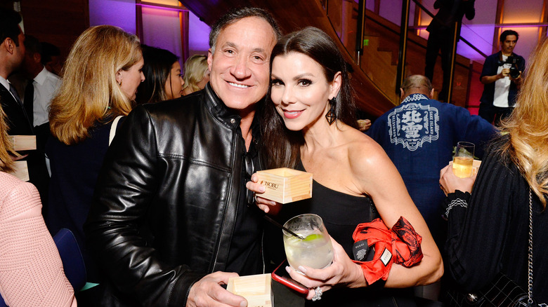 Terry Dubrow and Heather Dubrow attending Nobu Newport Beach Sake Ceremony