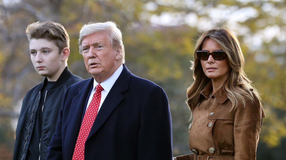 Barron, Donald, and Melania Trump