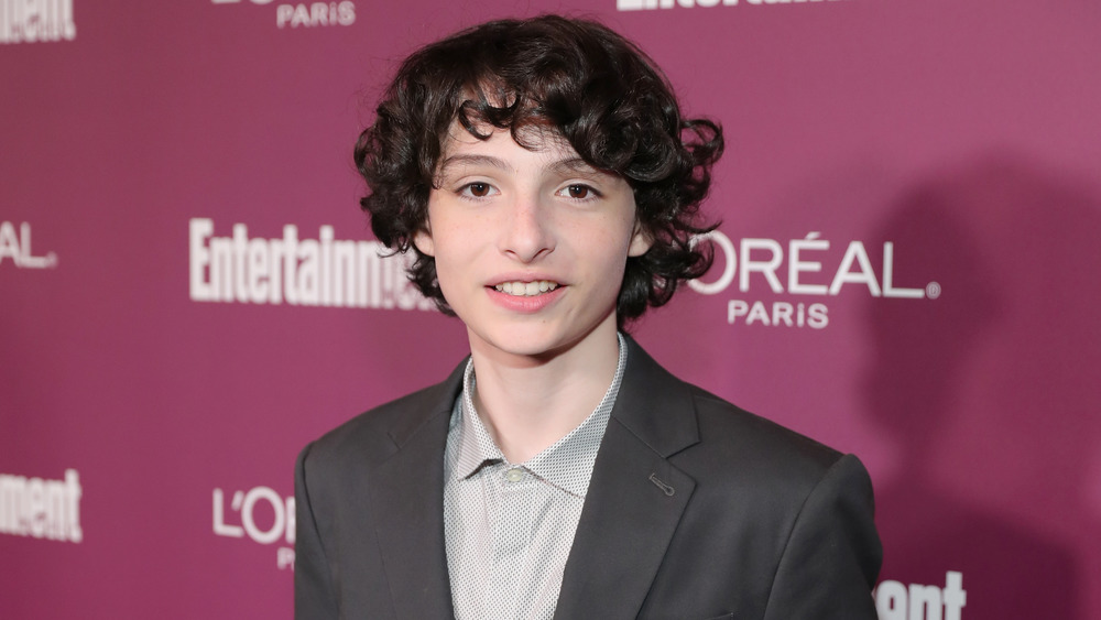 Finn Wolfhard at an Emmys party in 2017