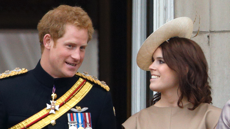 Prince Harry and Princess Eugenie at an event 