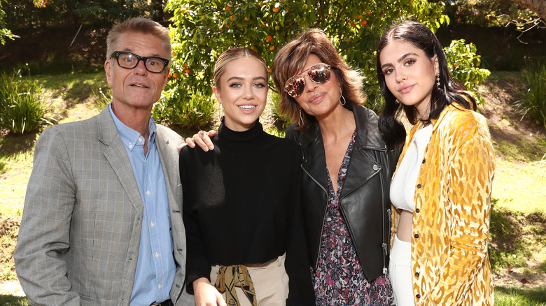 Harry Hamlin, Delilah Belle Hamlin, Lisa Rinna and Amelia Gray Hamlin attend Mother's Day Weekend Brunch Hosted By Best Buddies Global Ambassador Cindy Crawford And Daughter Kaia Gerber in 2017