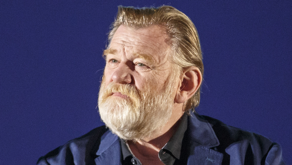 Brendan Gleeson looking into the distance 