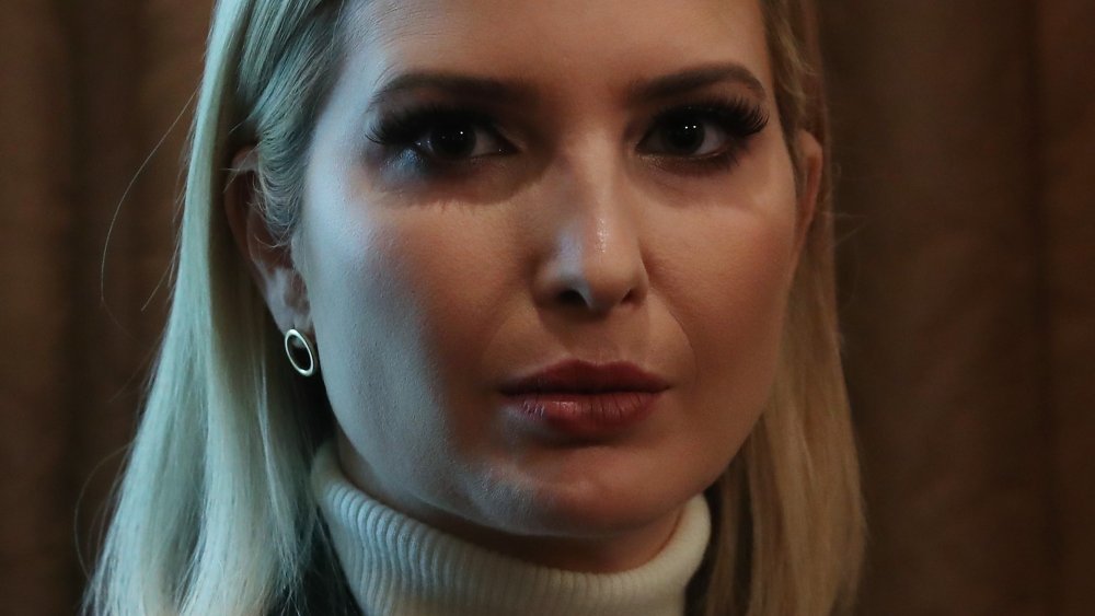 Ivanka Trump at a cabinet meeting at the White House 