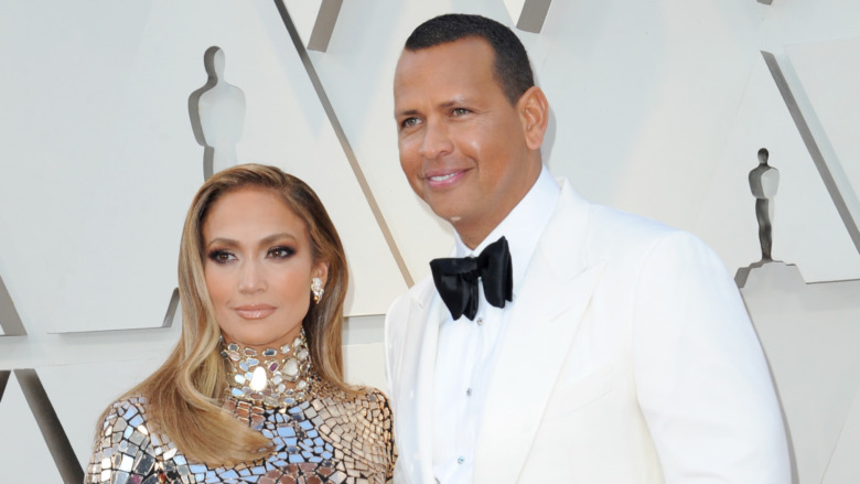 Jennifer Lopez, Alex Rodriguez, posing