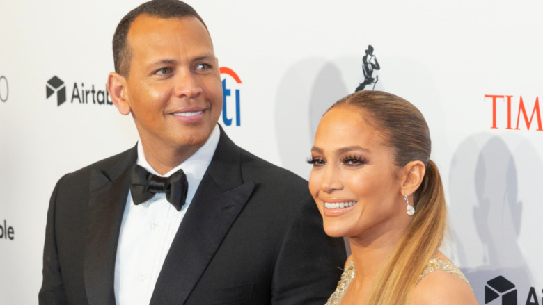 Alex Rodriguez Jennifer Lopez red carpet