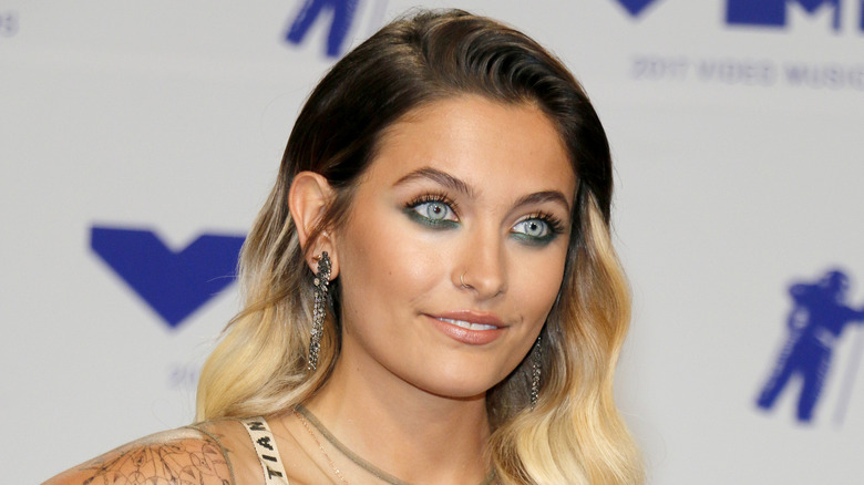 Paris Jackson smiling on the red carpet